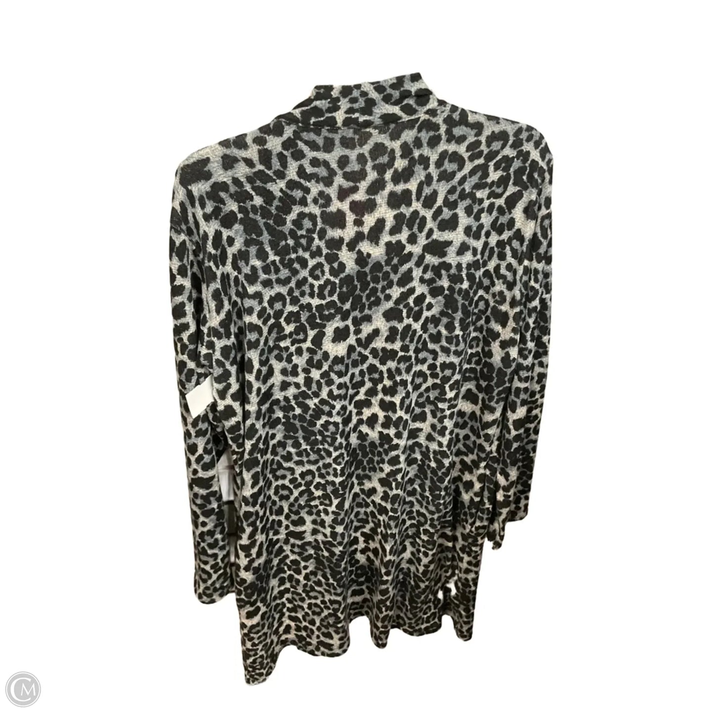 Cardigan By Clothes Mentor In Animal Print, Size: 3x