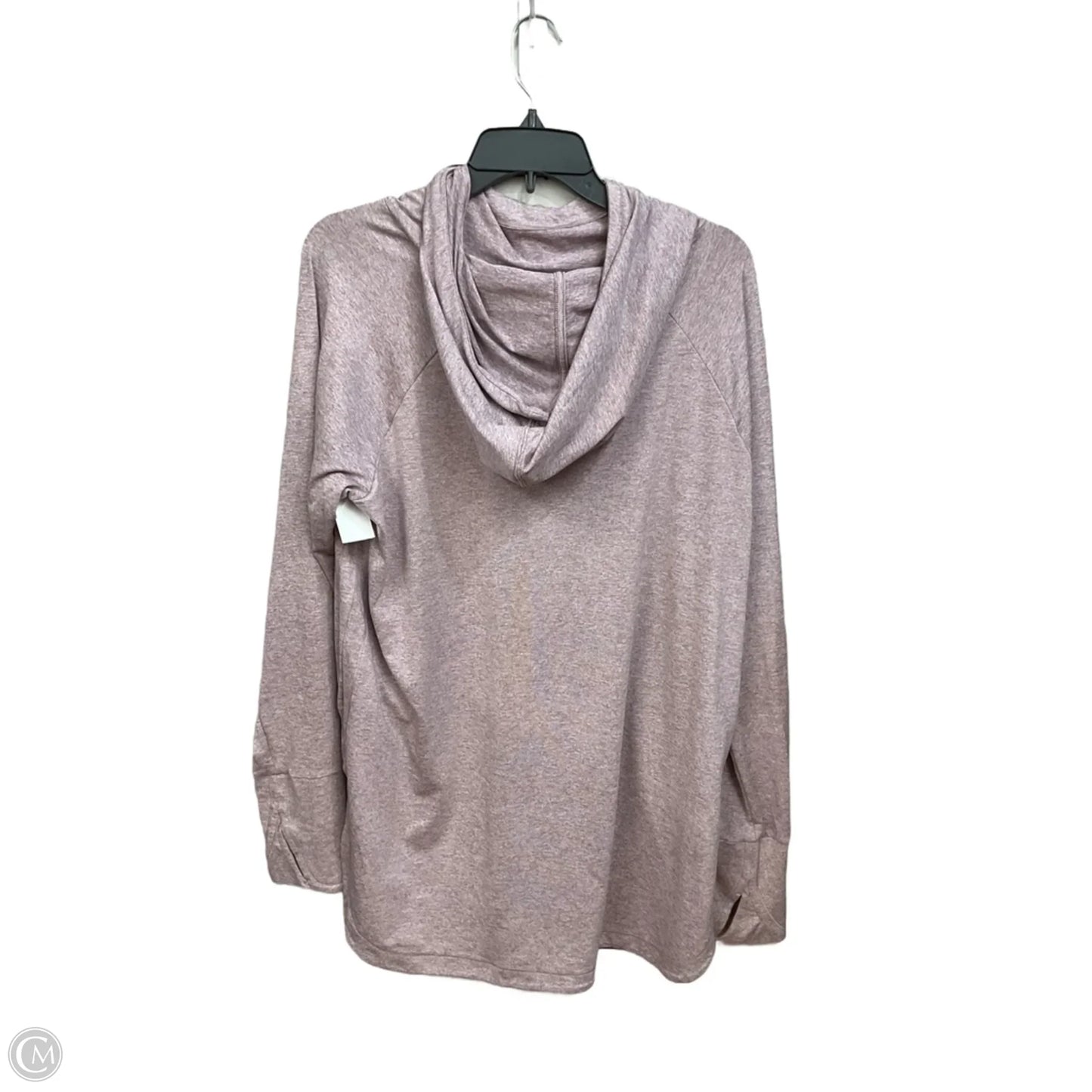 Athletic Top Long Sleeve Hoodie By Athleta In Mauve, Size: Xl