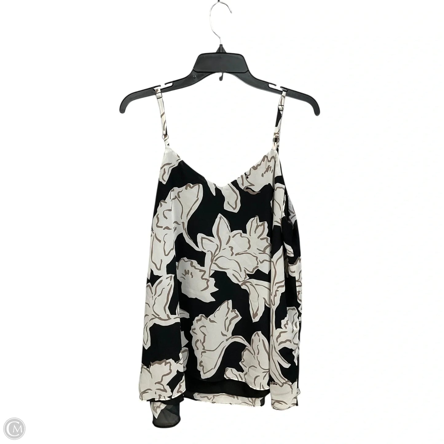 Blouse Sleeveless By Torrid In Blue & White, Size: 2x