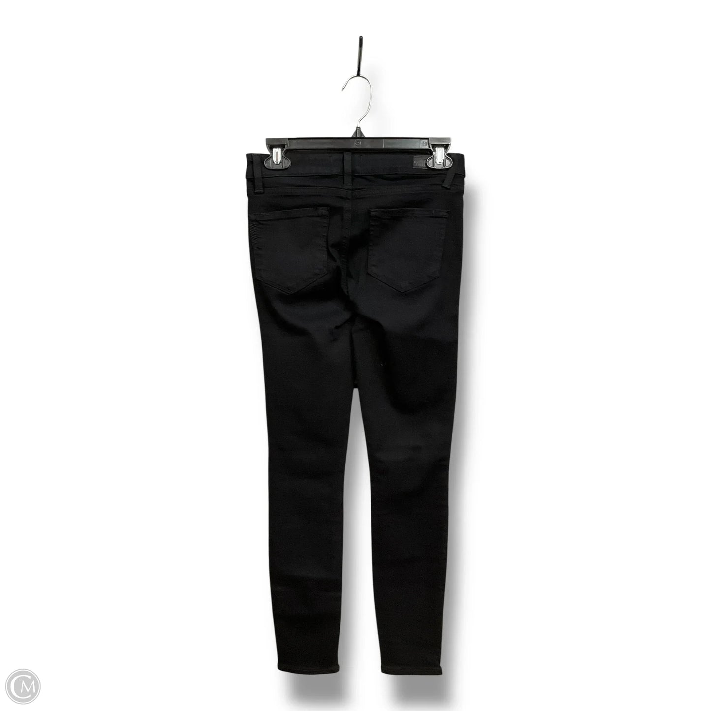Jeans Skinny By Paige In Black Denim, Size: 4