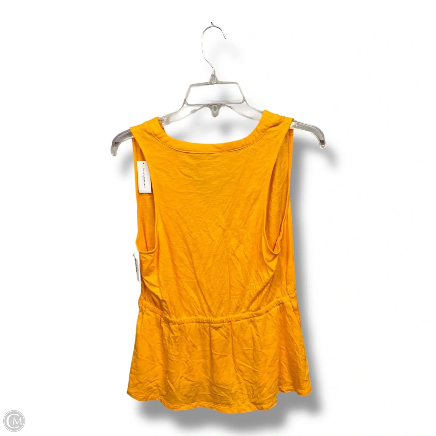 Top Sleeveless By Banana Republic In Gold, Size: M