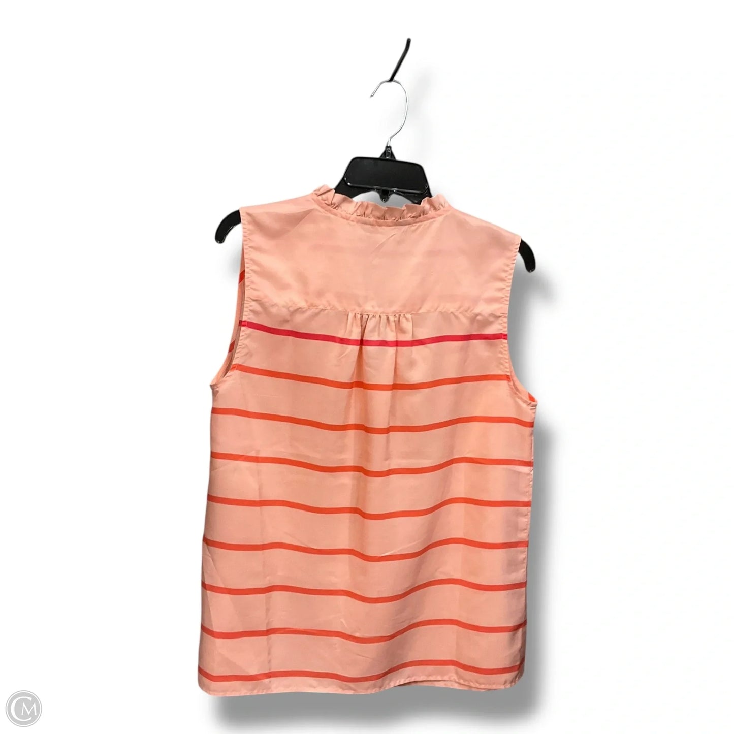 Blouse Sleeveless By Tommy Hilfiger In Orange, Size: L