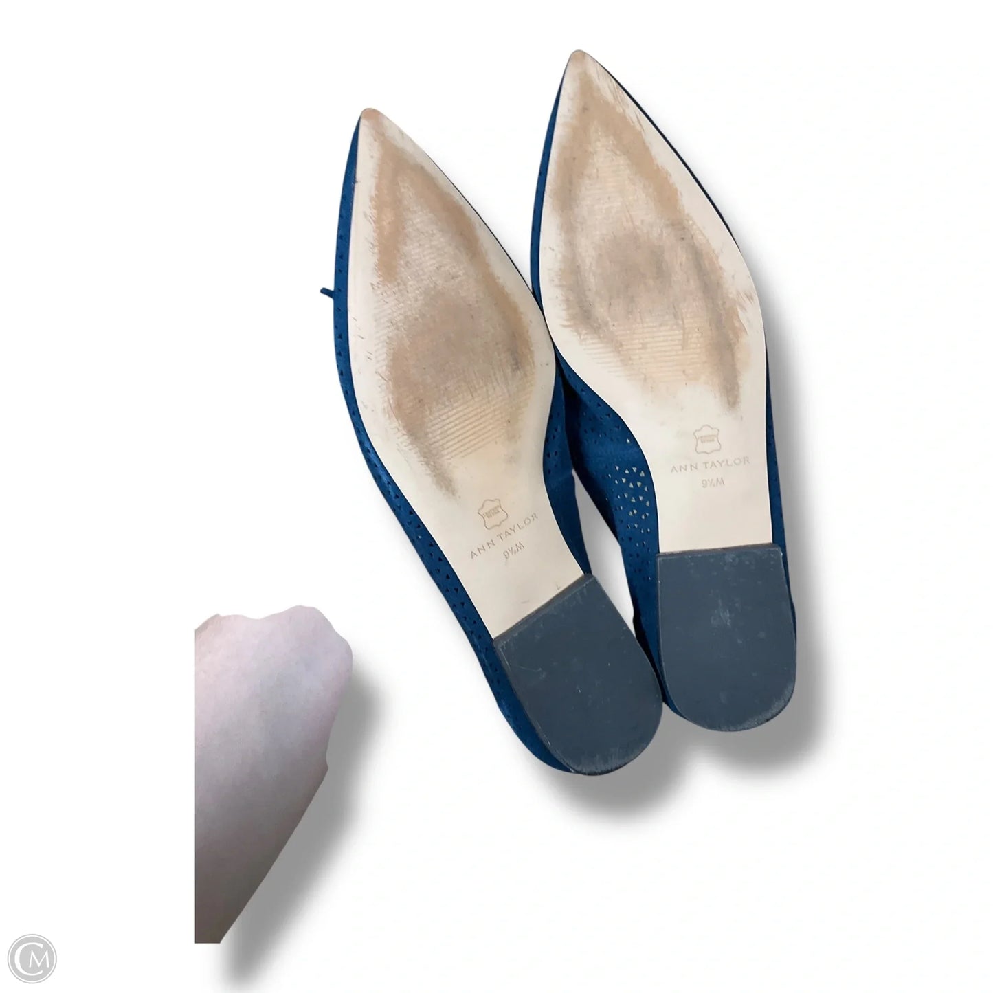 Shoes Flats By Ann Taylor In Blue, Size: 9.5