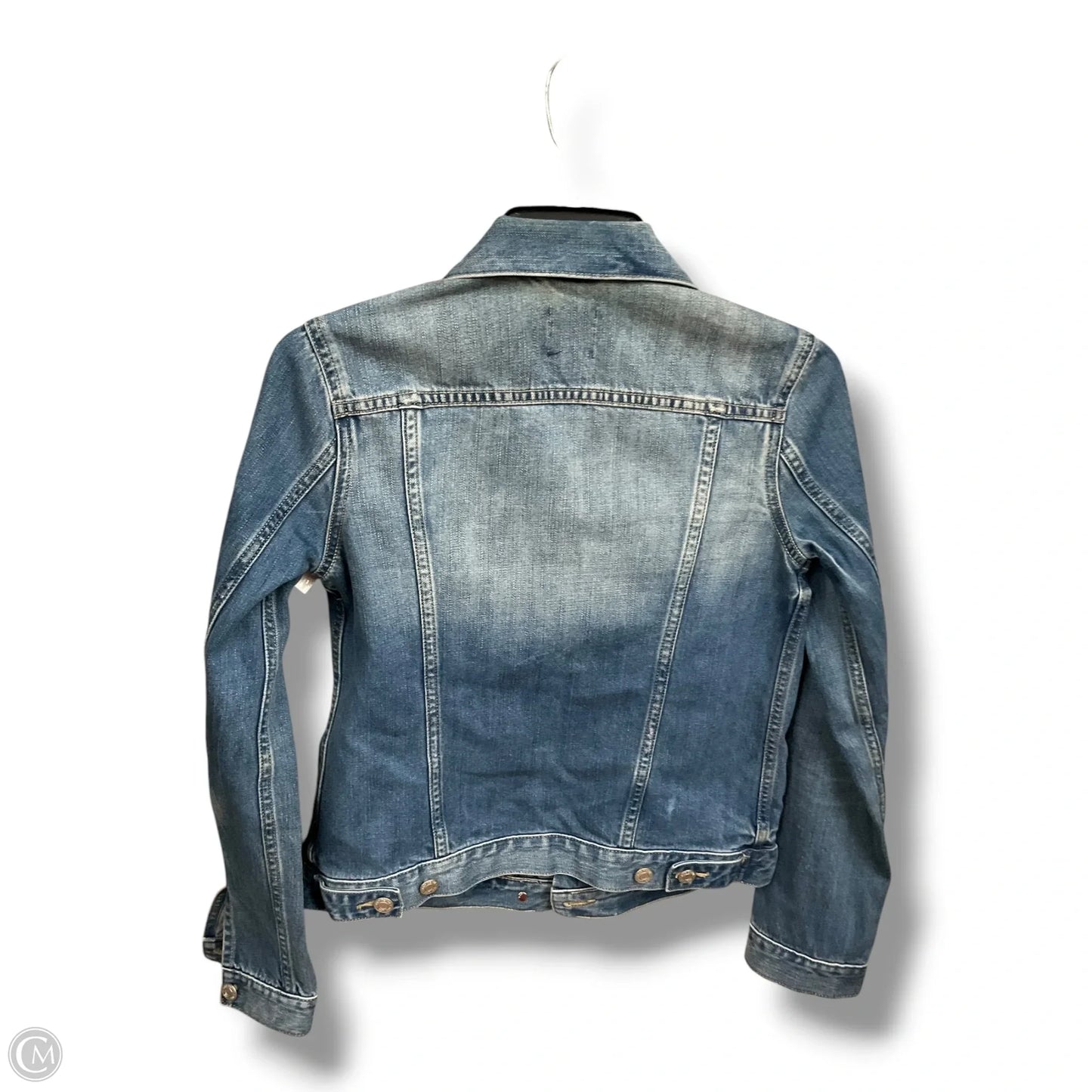 Jacket Denim By Gap In Blue Denim, Size: Xs