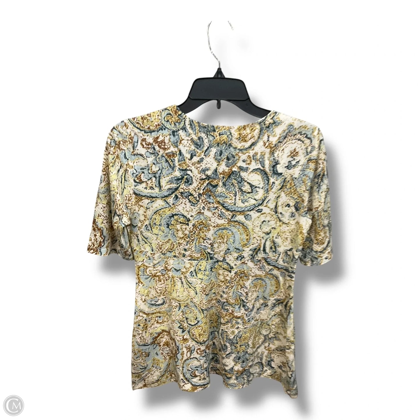 Top Short Sleeve By Peruvian Connection In Blue & Brown, Size: Xs