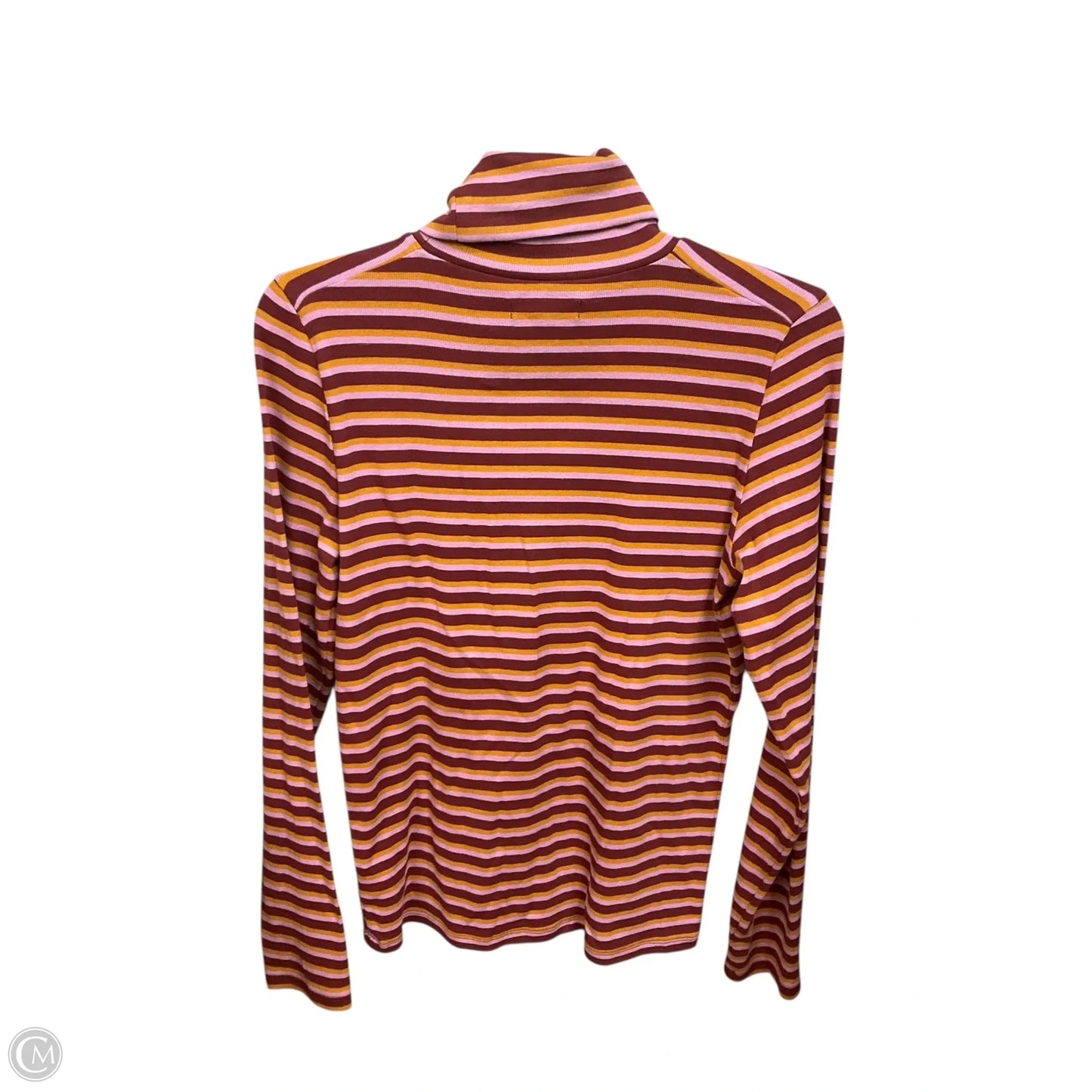Top Long Sleeve By Madewell In Striped Pattern, Size: S