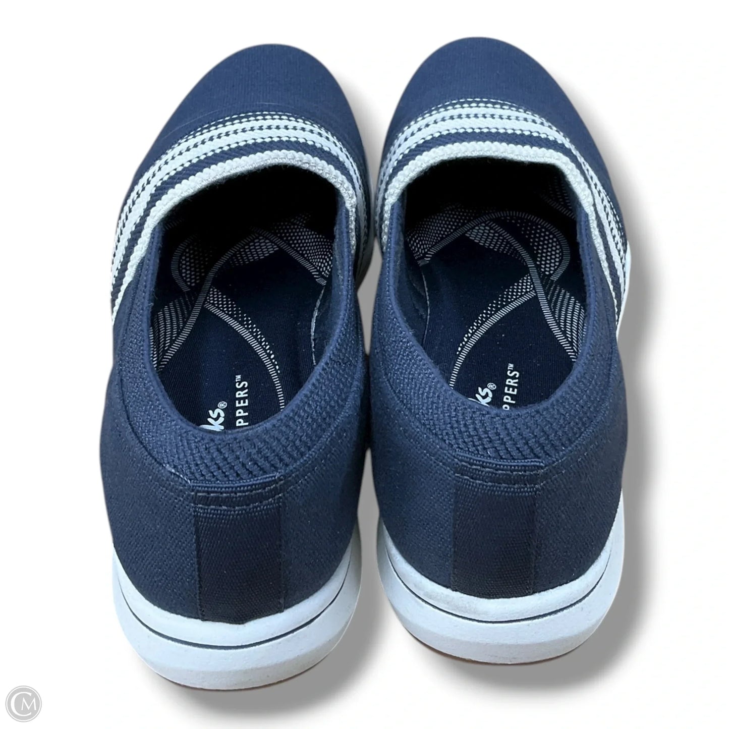 Shoes Sneakers By Clarks In Blue & White, Size: 6.5