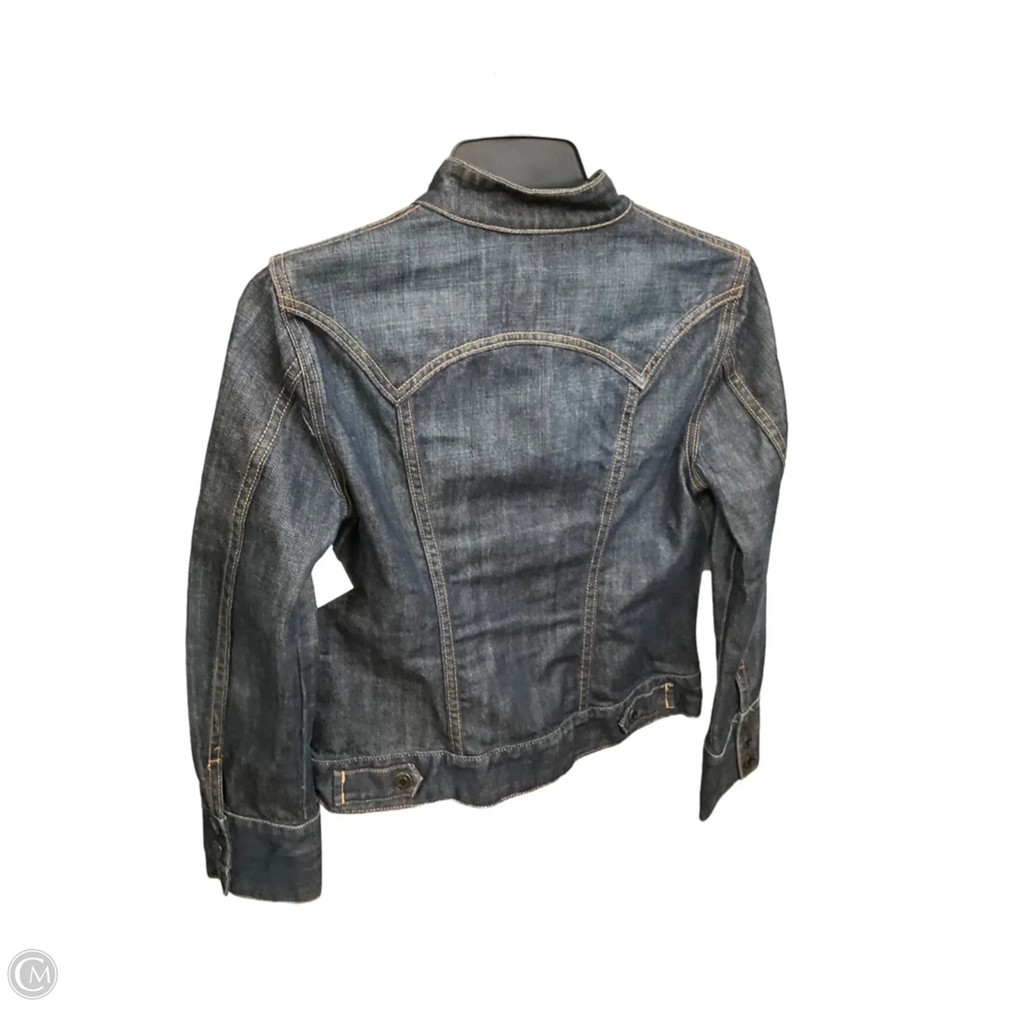Jacket Denim By Gap In Blue Denim, Size: Xs
