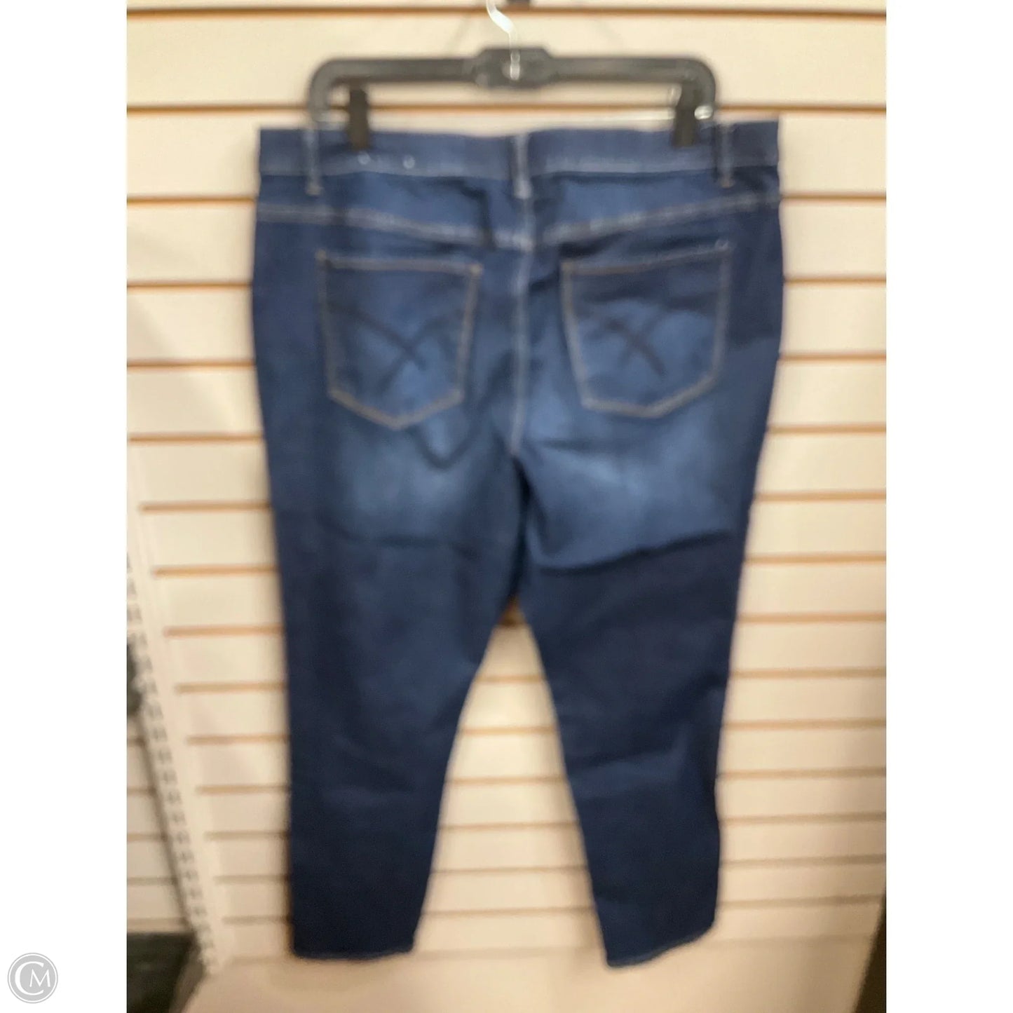 Jeans Straight By Cj Banks In Blue Denim, Size: 16