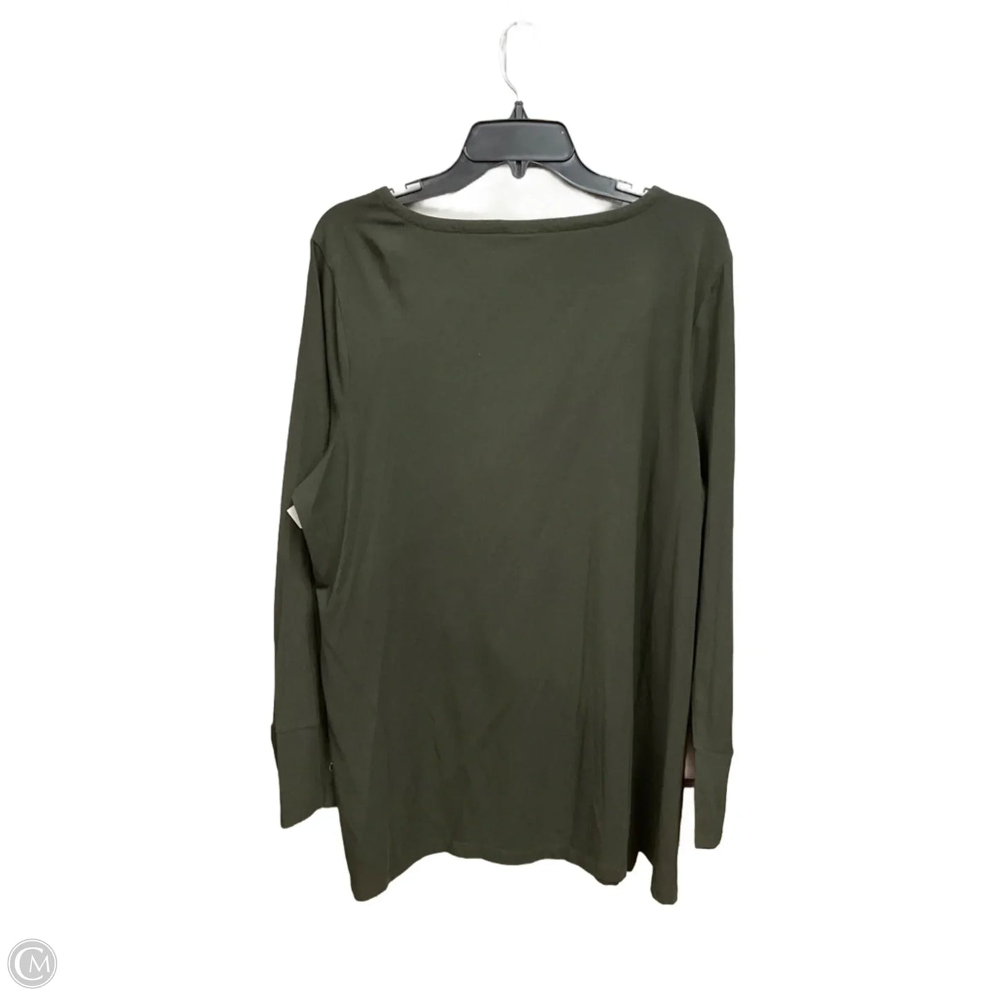 Tunic Long Sleeve By Chicos In Green, Size: Xl