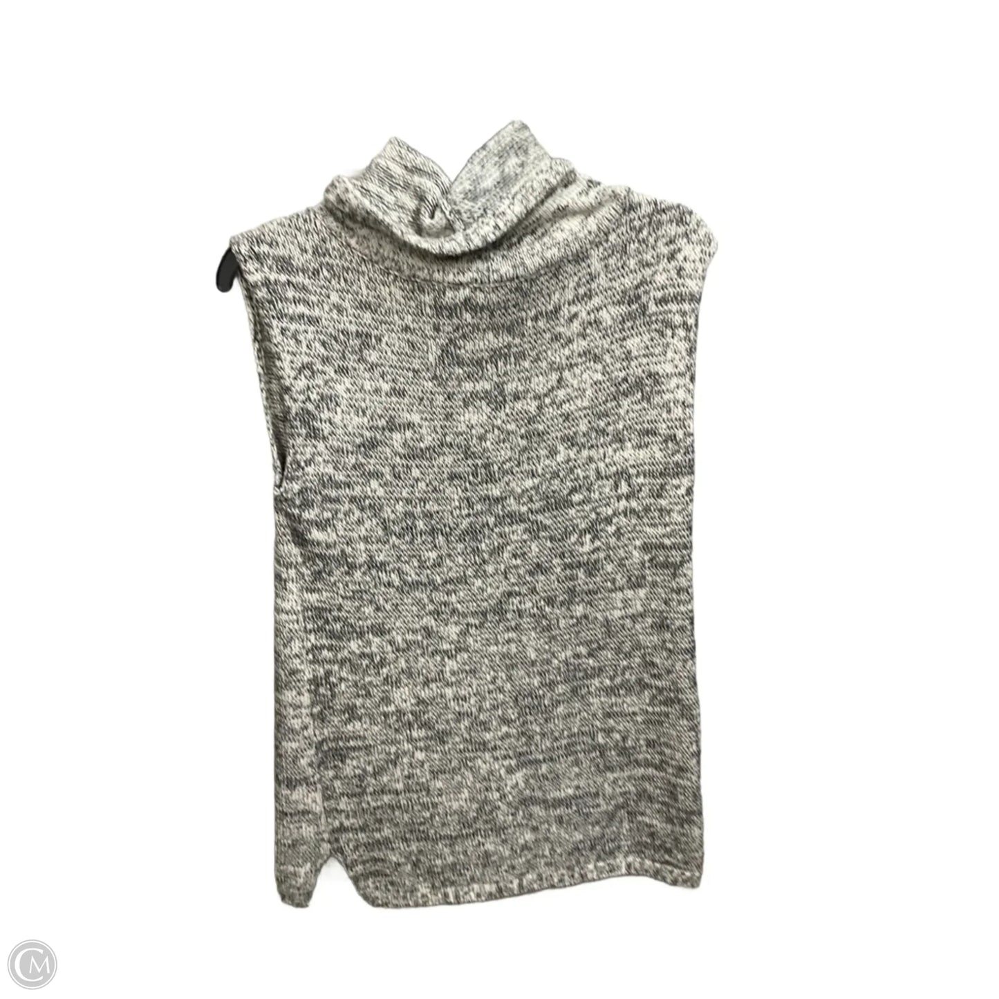 Vest Sweater By Talbots In Black & Cream, Size: Xs