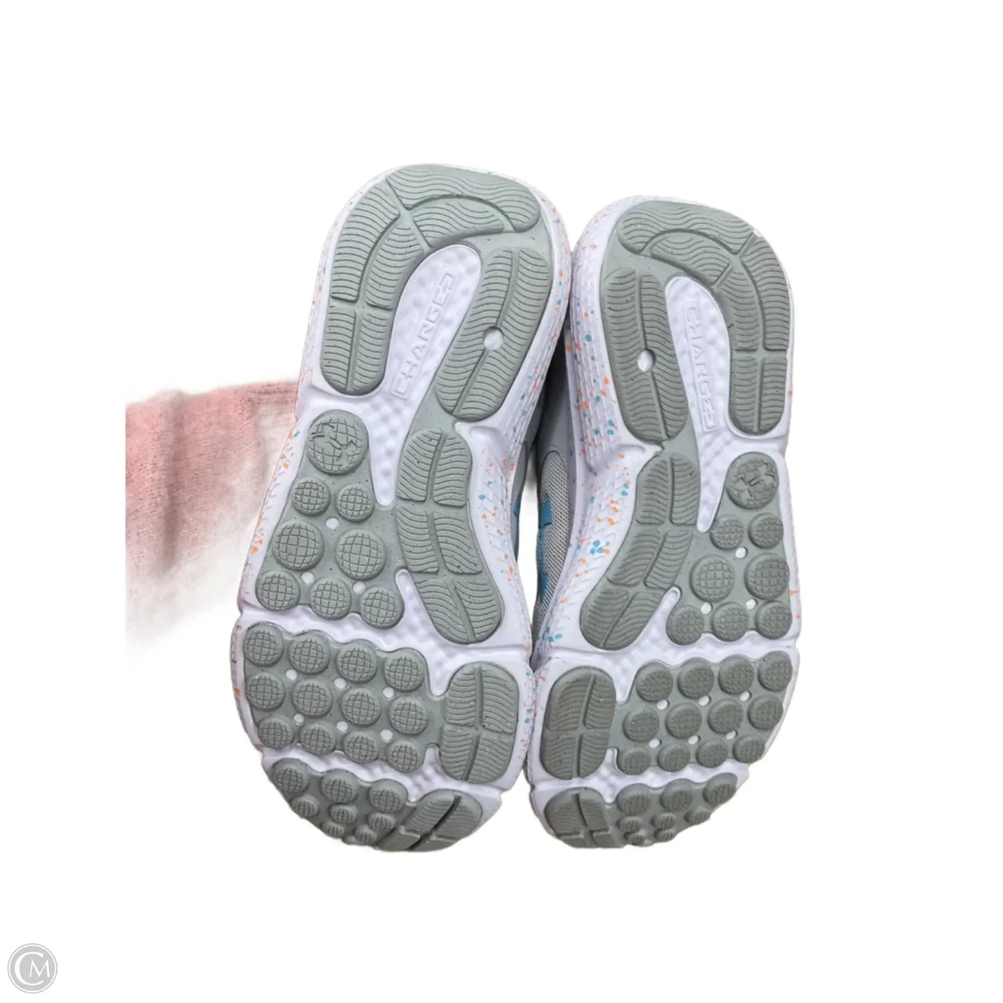 Shoes Athletic By Under Armour In Grey & Orange, Size: 6.5