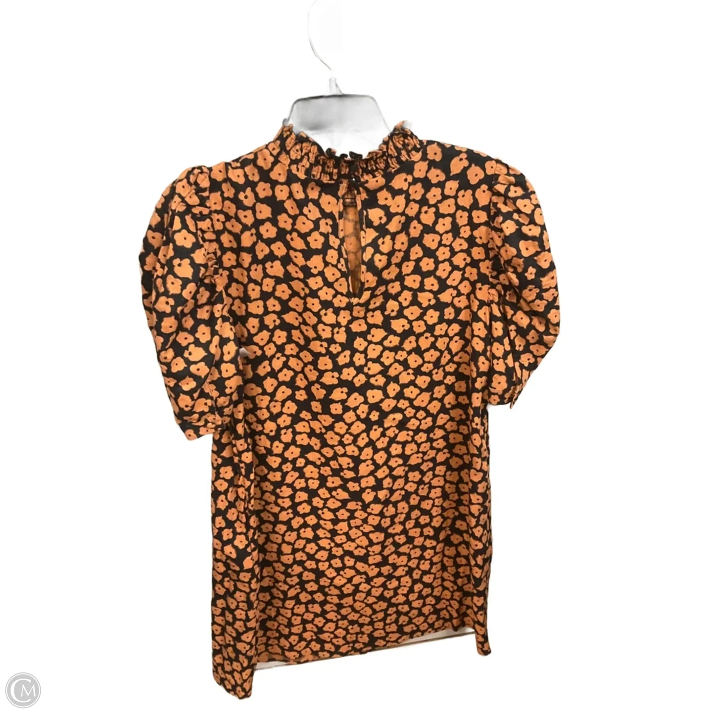 Dress Casual Short By Who What Wear In Black & Orange, Size: S