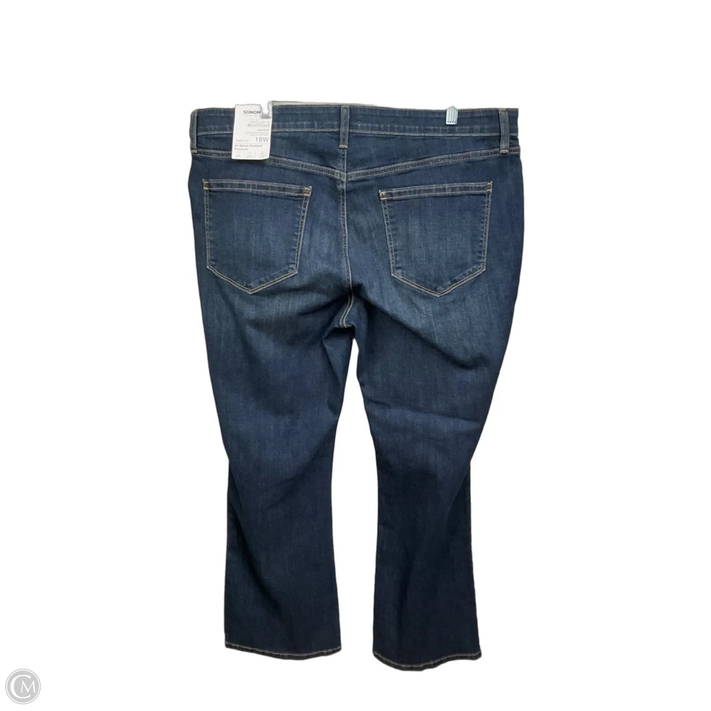 Jeans Boot Cut By Sonoma In Blue Denim, Size: 18