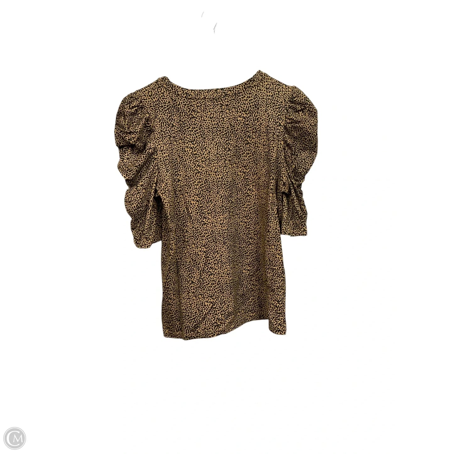 Top Short Sleeve By Loft In Animal Print, Size: M