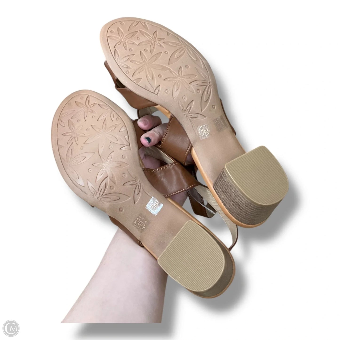 Sandals Heels Block By Cl By Chinese Laundry In Brown, Size: 9.5