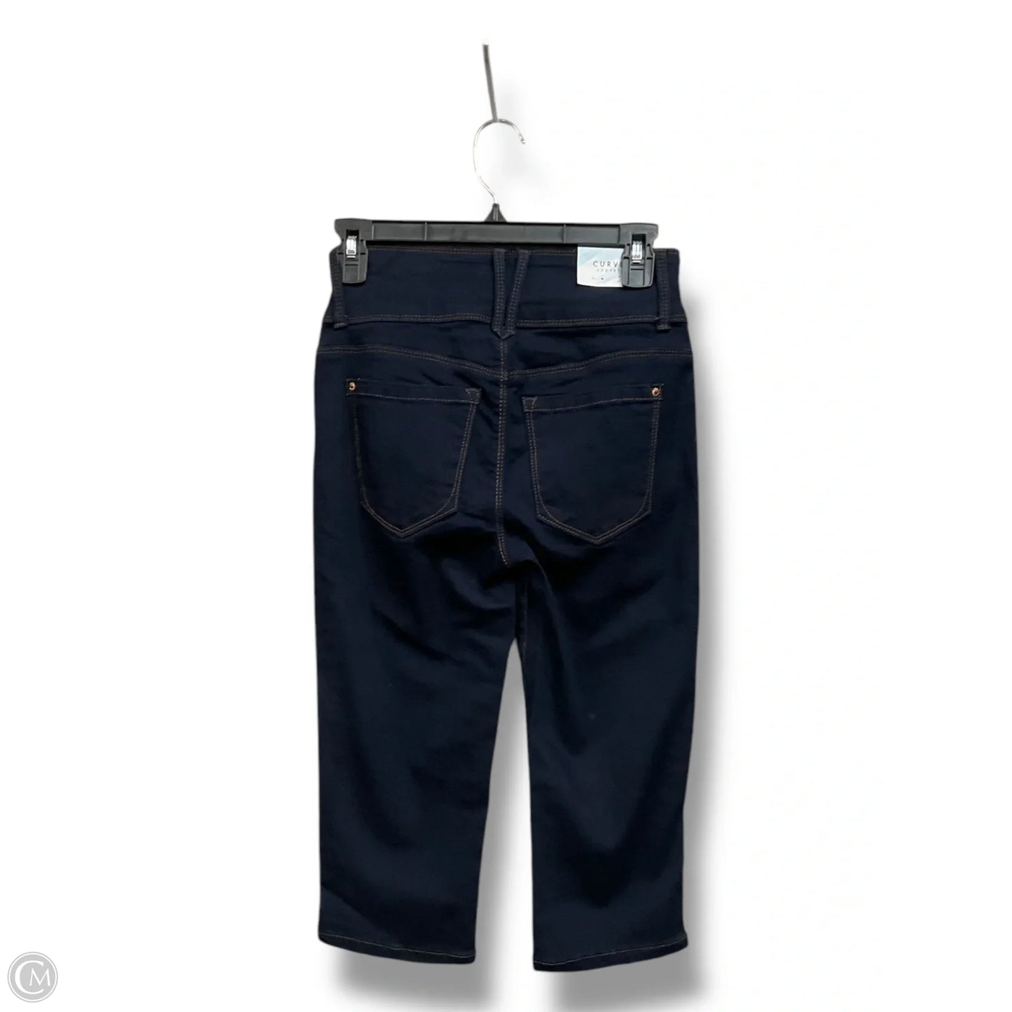 Capris By Curve Appeal In Blue Denim, Size: 2