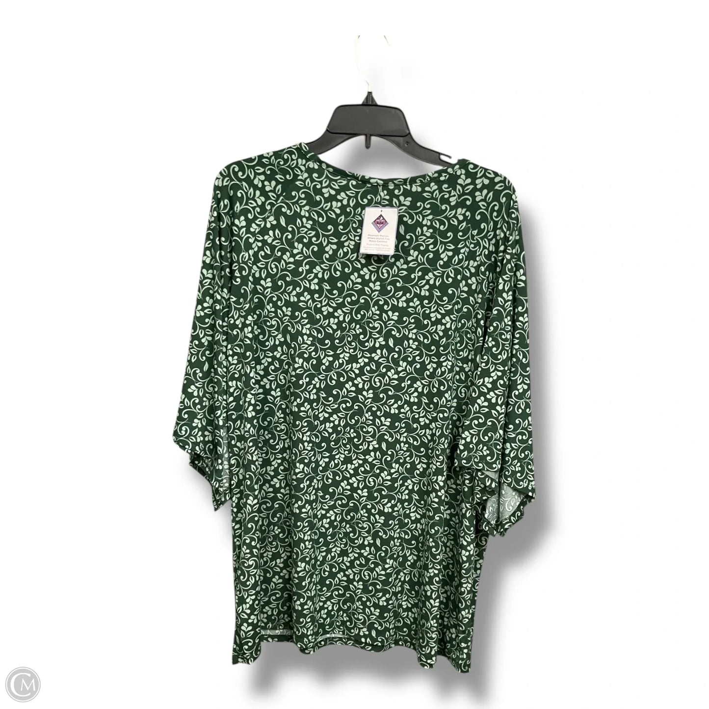 Top Short Sleeve By Clothes Mentor In Green, Size: Xxl