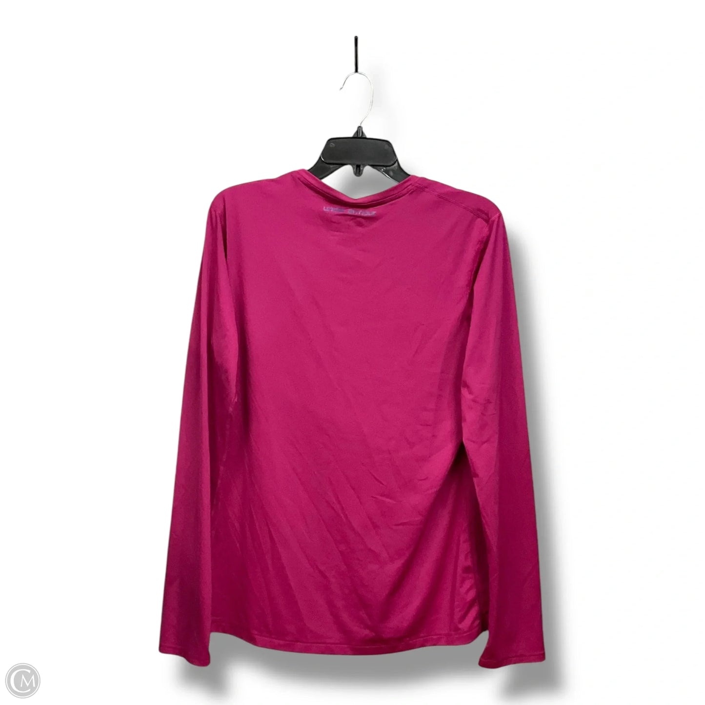 Athletic Top Long Sleeve Crewneck By Under Armour In Pink, Size: Xl