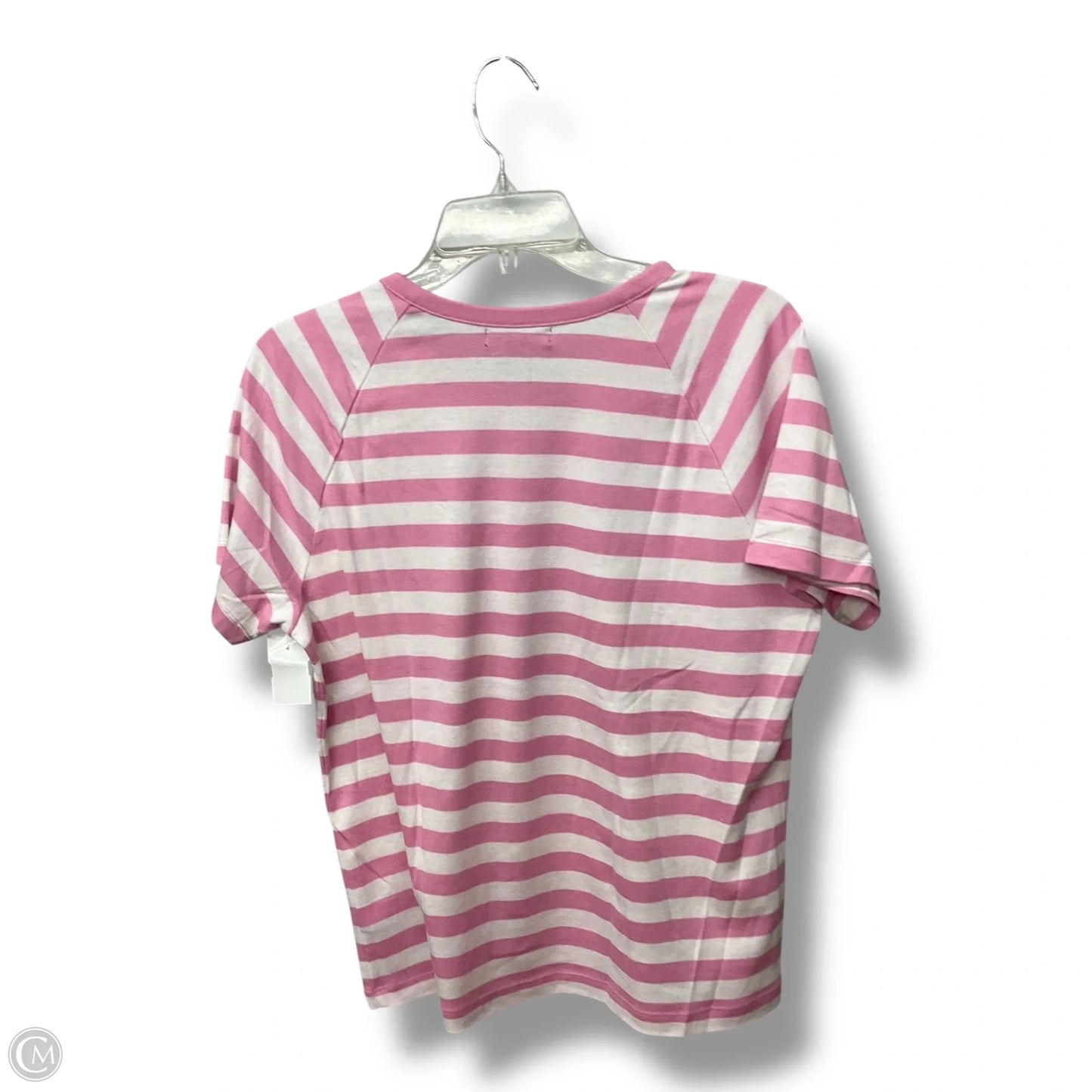 Top Short Sleeve By Chaps In Striped Pattern, Size: Xl