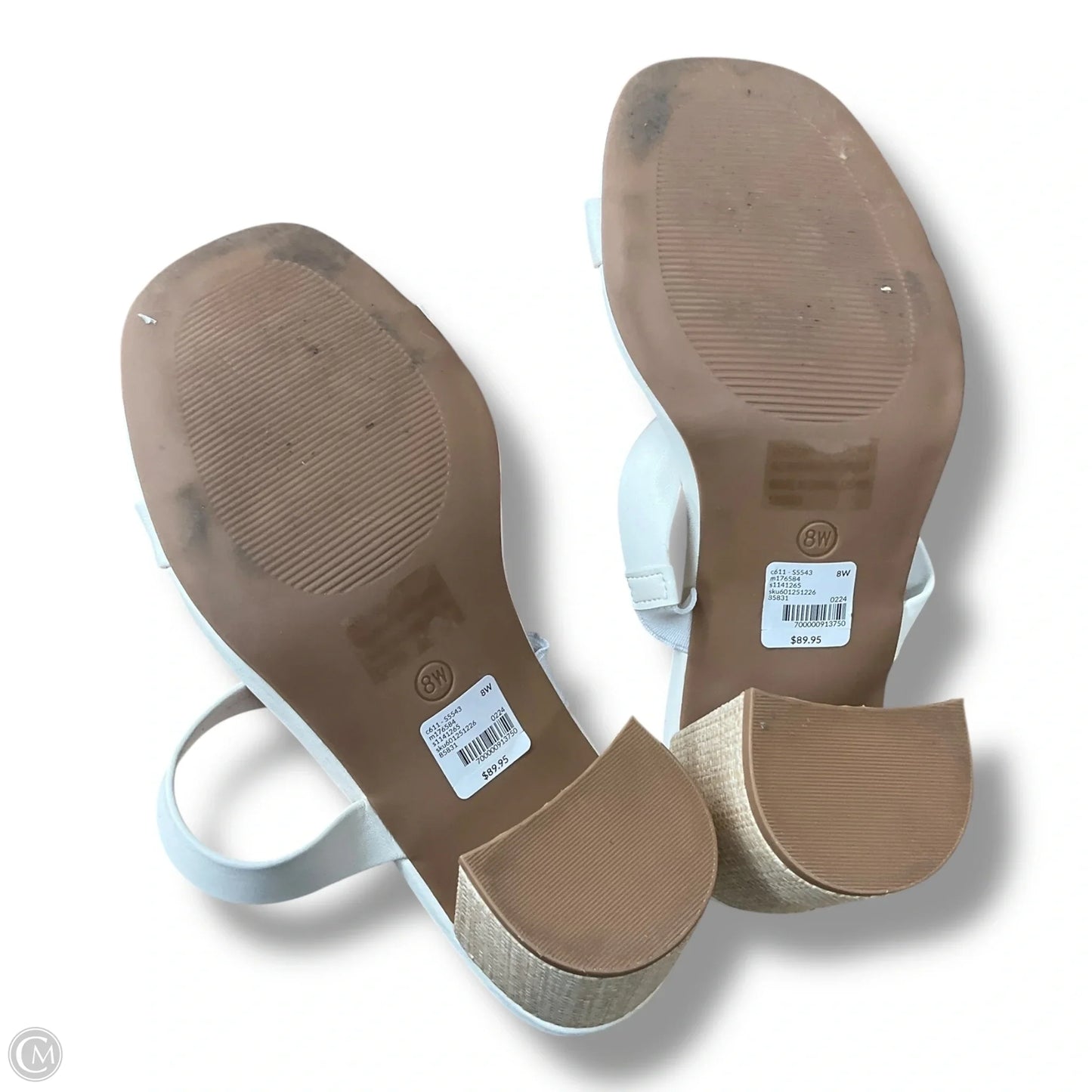 Shoes Heels Block By Lane Bryant In White, Size: 8