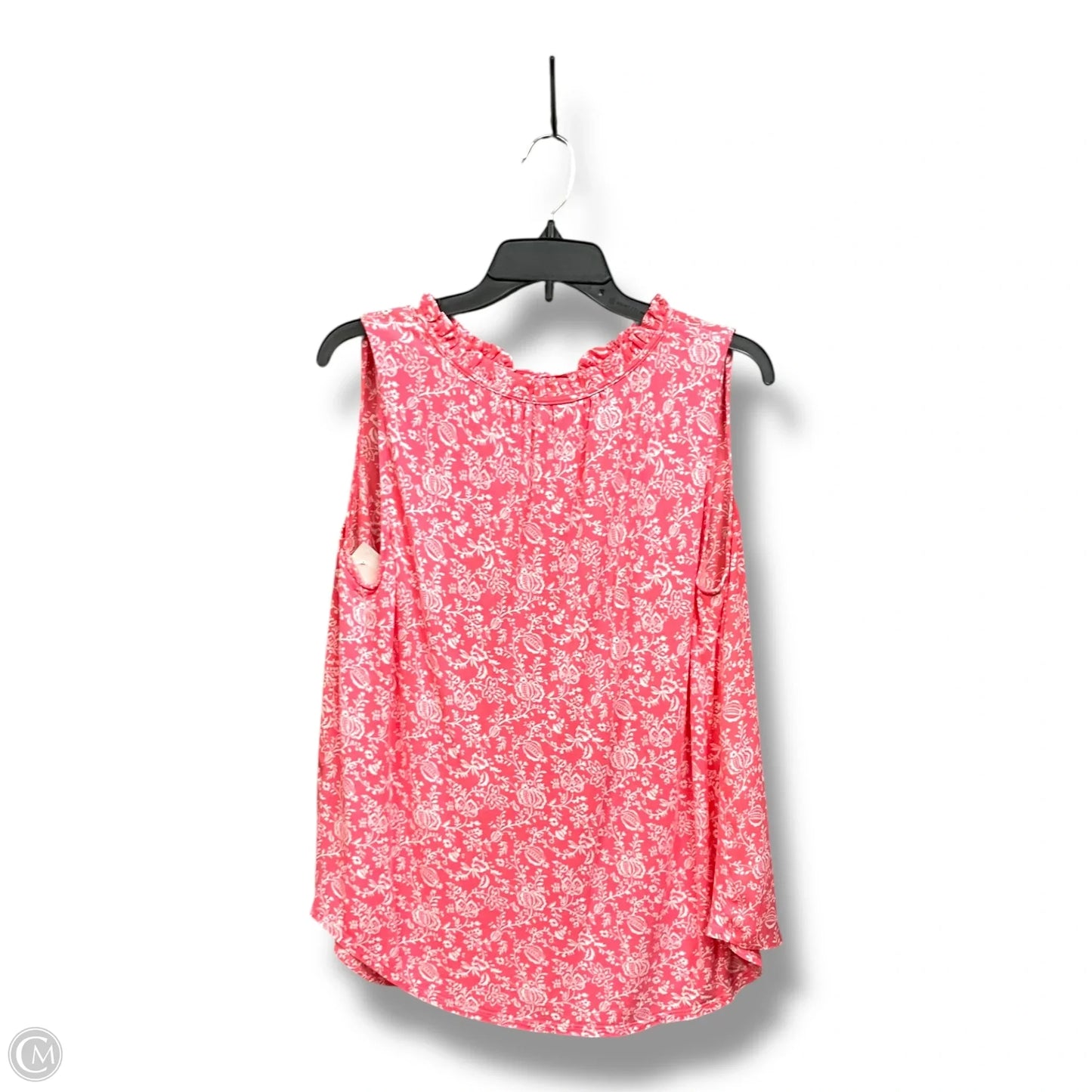 Top Sleeveless By Loft In Pink, Size: L