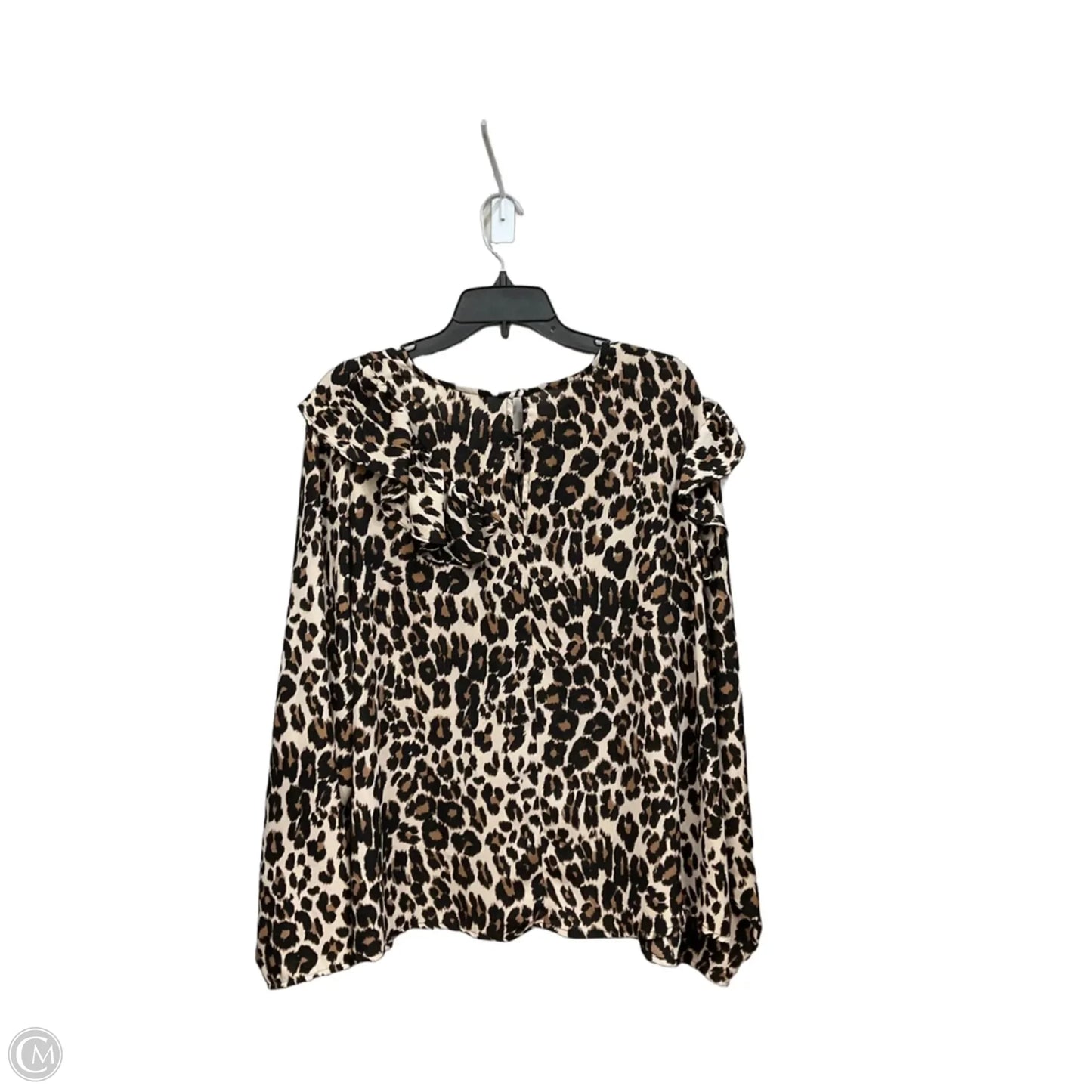 Top Long Sleeve By Lane Bryant In Animal Print, Size: 3x