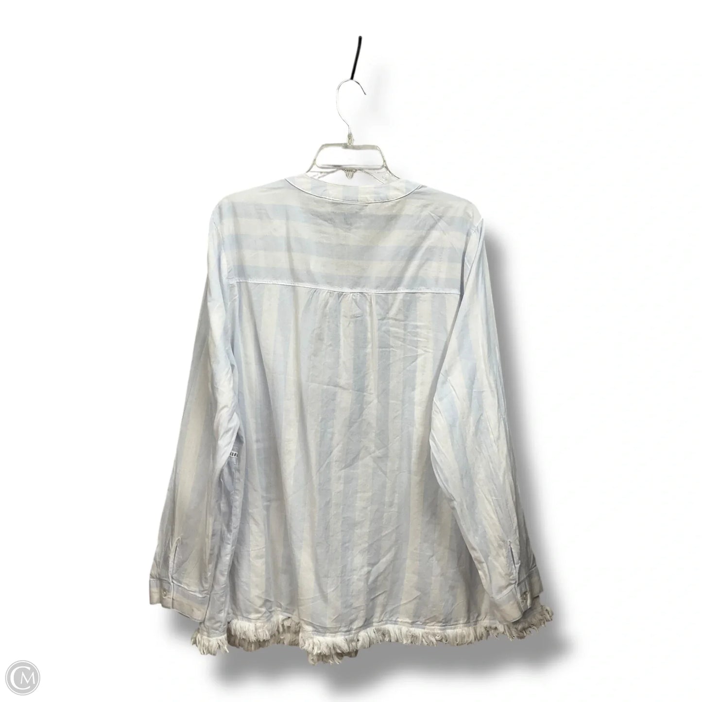 Blouse Long Sleeve By Lane Bryant In Striped Pattern, Size: 20