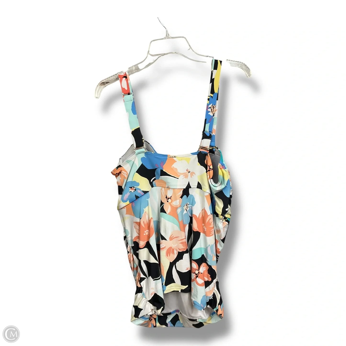 Swimsuit Top By Clothes Mentor In Multi-colored, Size: 3x