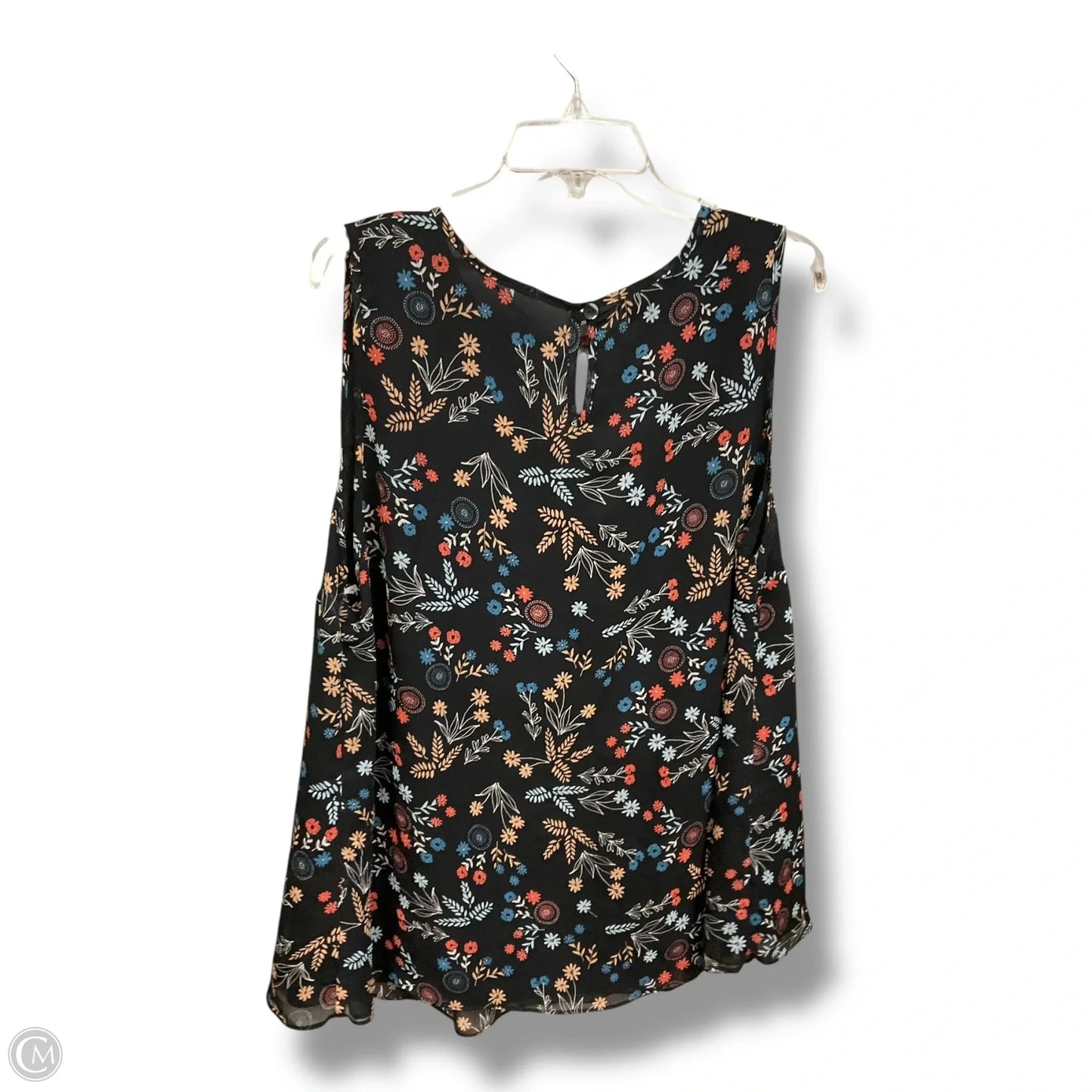 Top Sleeveless By Clothes Mentor In Floral Print, Size: 2x