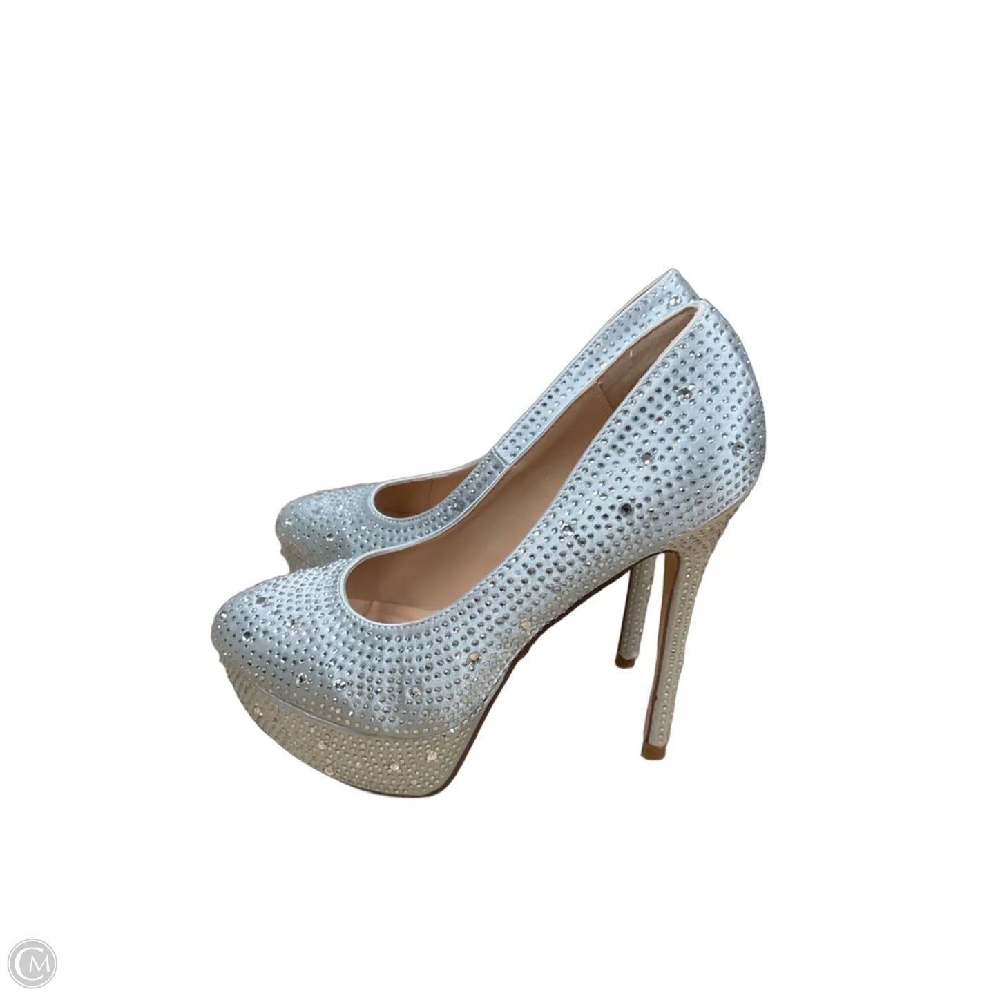 Shoes Heels Stiletto By Cmb In Silver, Size: 7