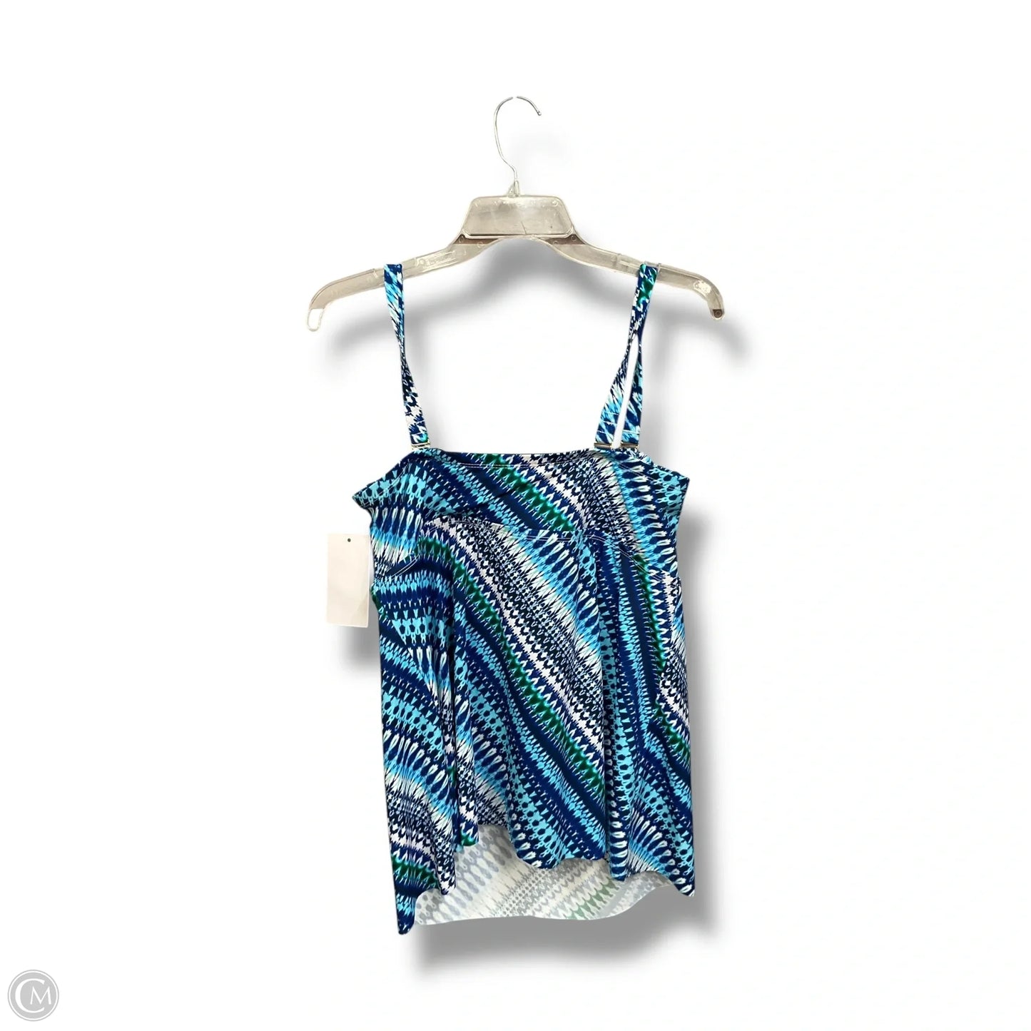 Swimsuit Top By Clothes Mentor In Blue, Size: 1x
