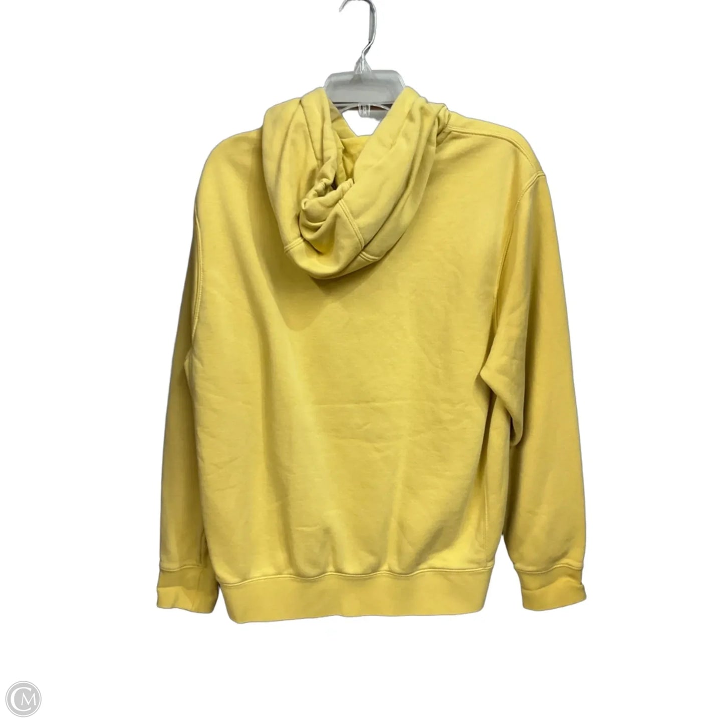 Athletic Sweatshirt Hoodie By Nike Apparel In Yellow, Size: M