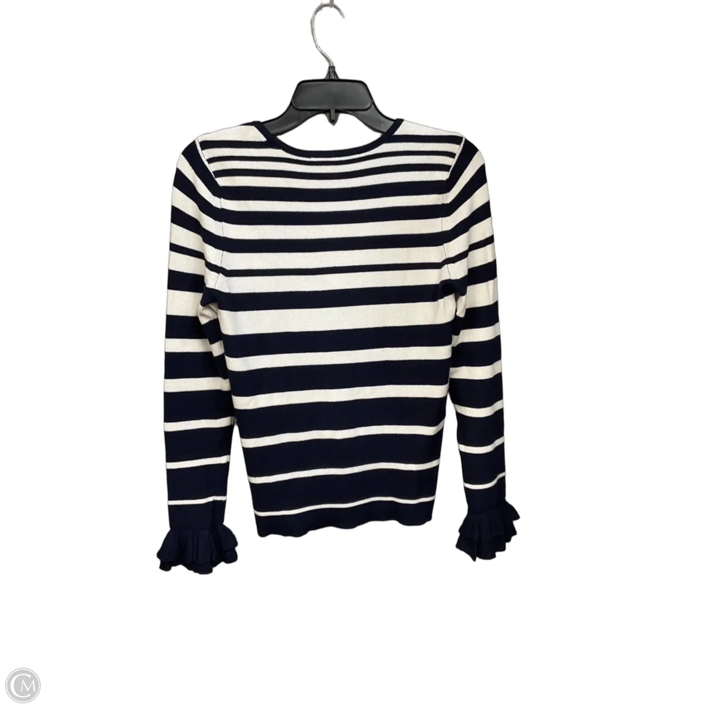 Top Long Sleeve By White House Black Market In Striped Pattern, Size: S
