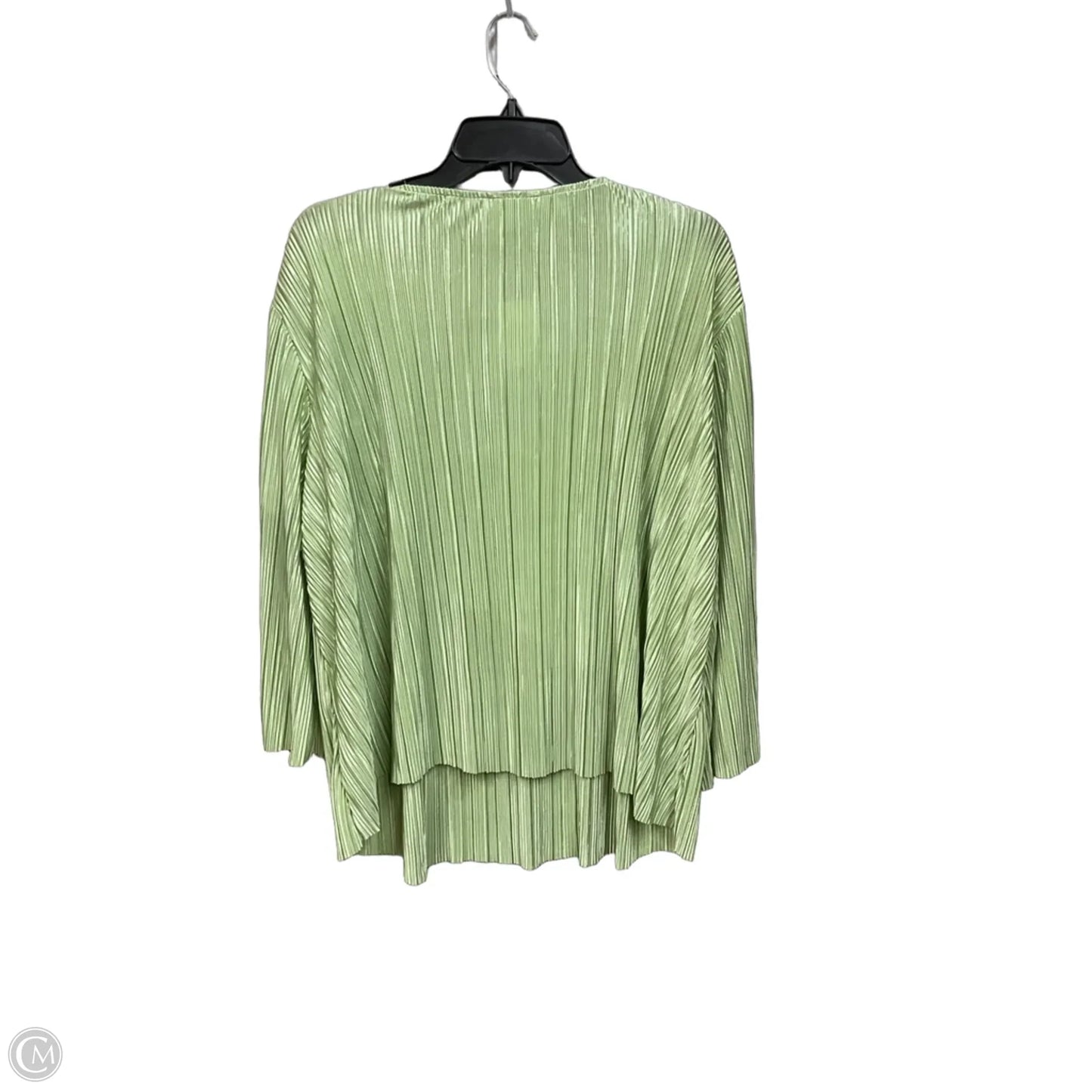 Top Long Sleeve By Cato In Green, Size: Xl