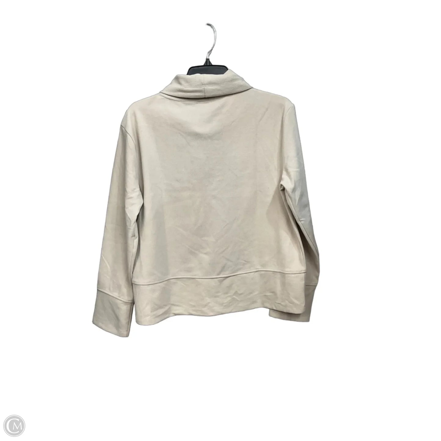 Sweatshirt Collar By Clothes Mentor In Tan, Size: M