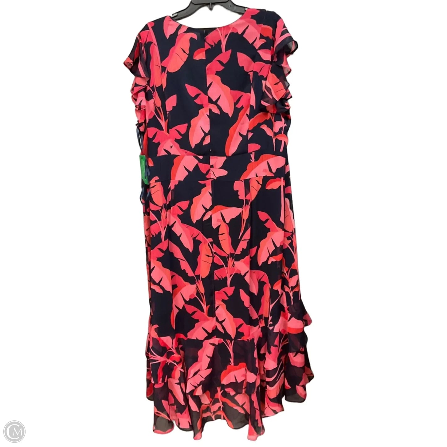 Dress Casual Midi By Tommy Hilfiger In Floral Print, Size: 22