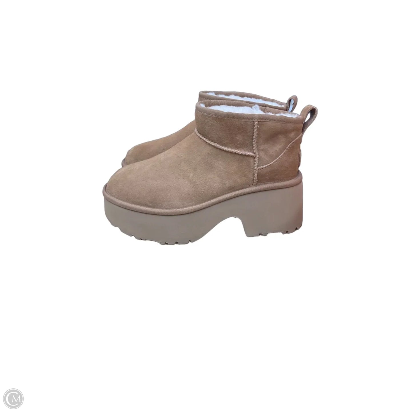Boots Designer By Ugg In Brown, Size: 8