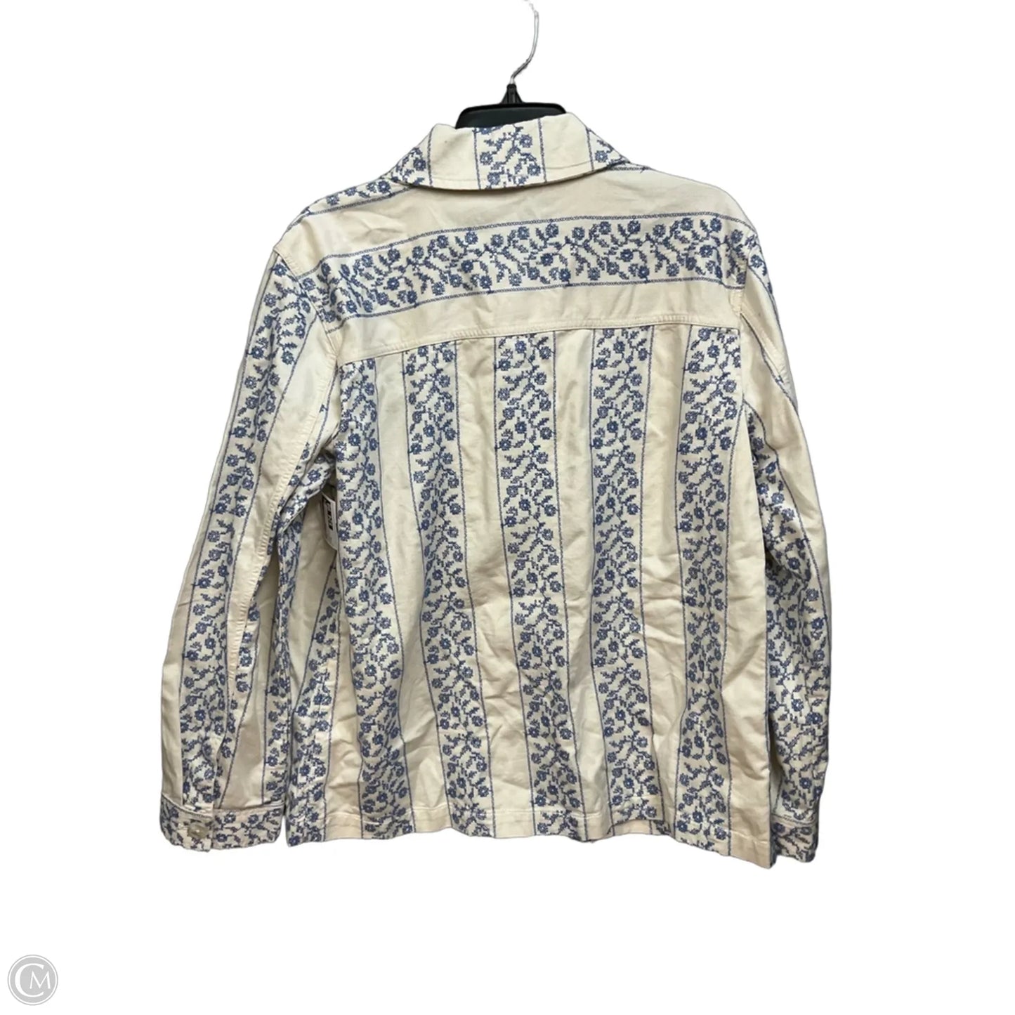 Jacket Shirt By Loft In Floral Print, Size: M