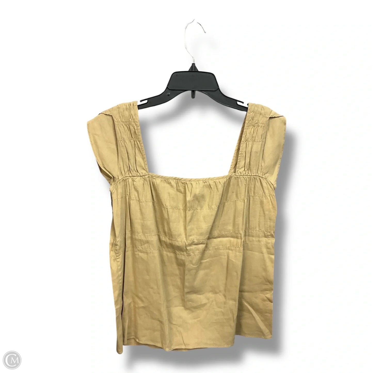 Top Sleeveless By Theory In Tan, Size: M