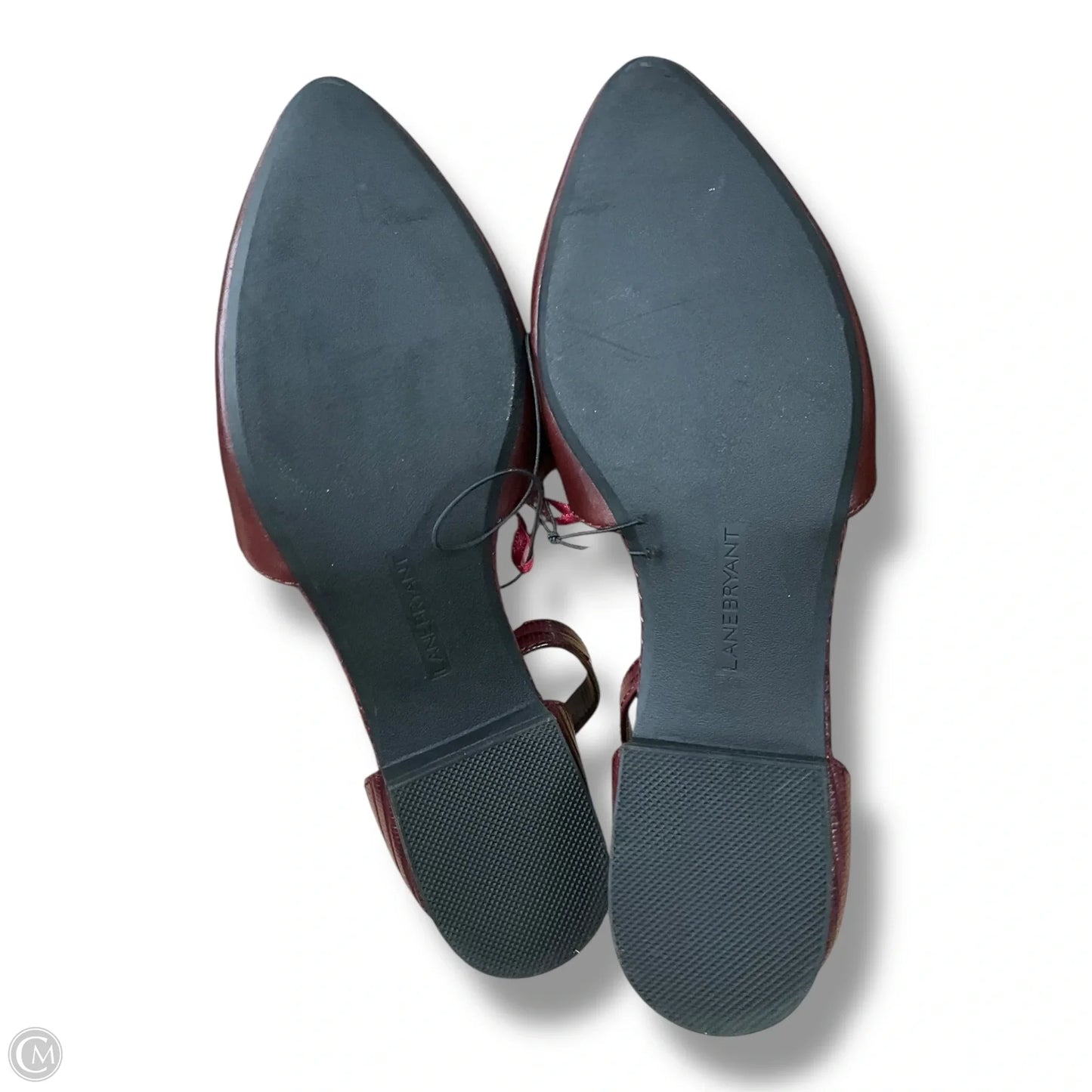 Shoes Flats By Lane Bryant In Maroon, Size: 8