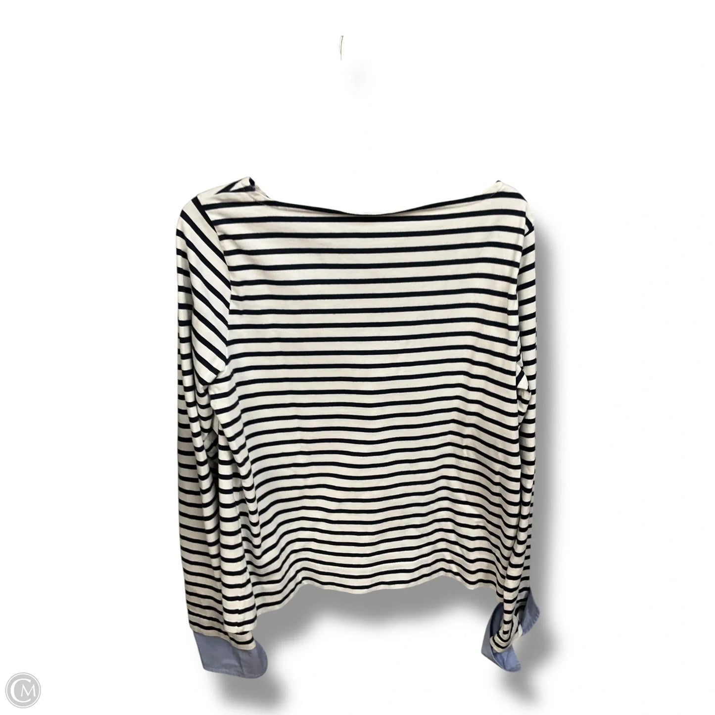 Top Long Sleeve By J. Crew In Striped Pattern, Size: L
