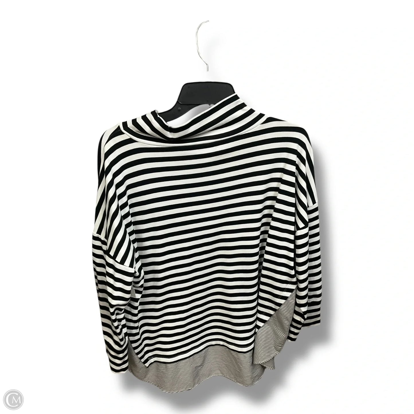 Top Long Sleeve By Loft In Striped Pattern, Size: L