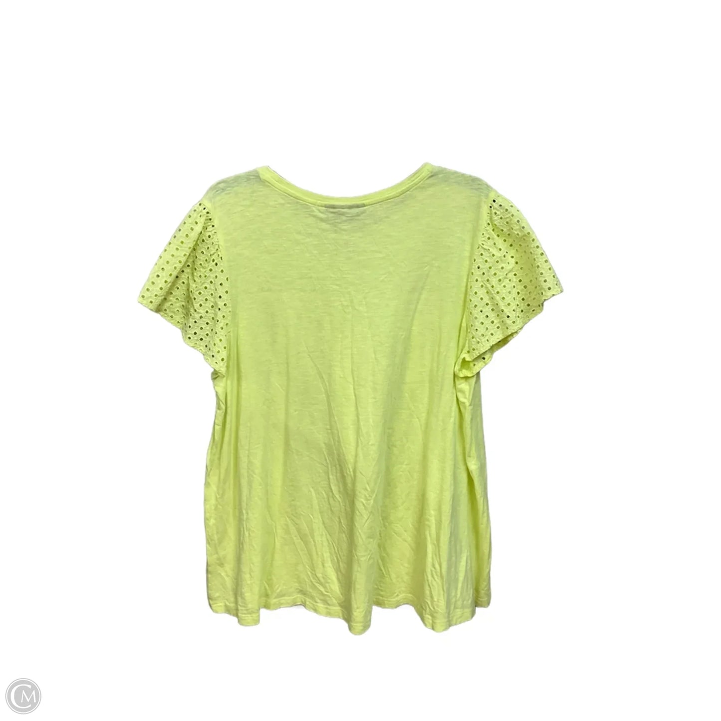Top Short Sleeve By Lane Bryant In Yellow, Size: 2X