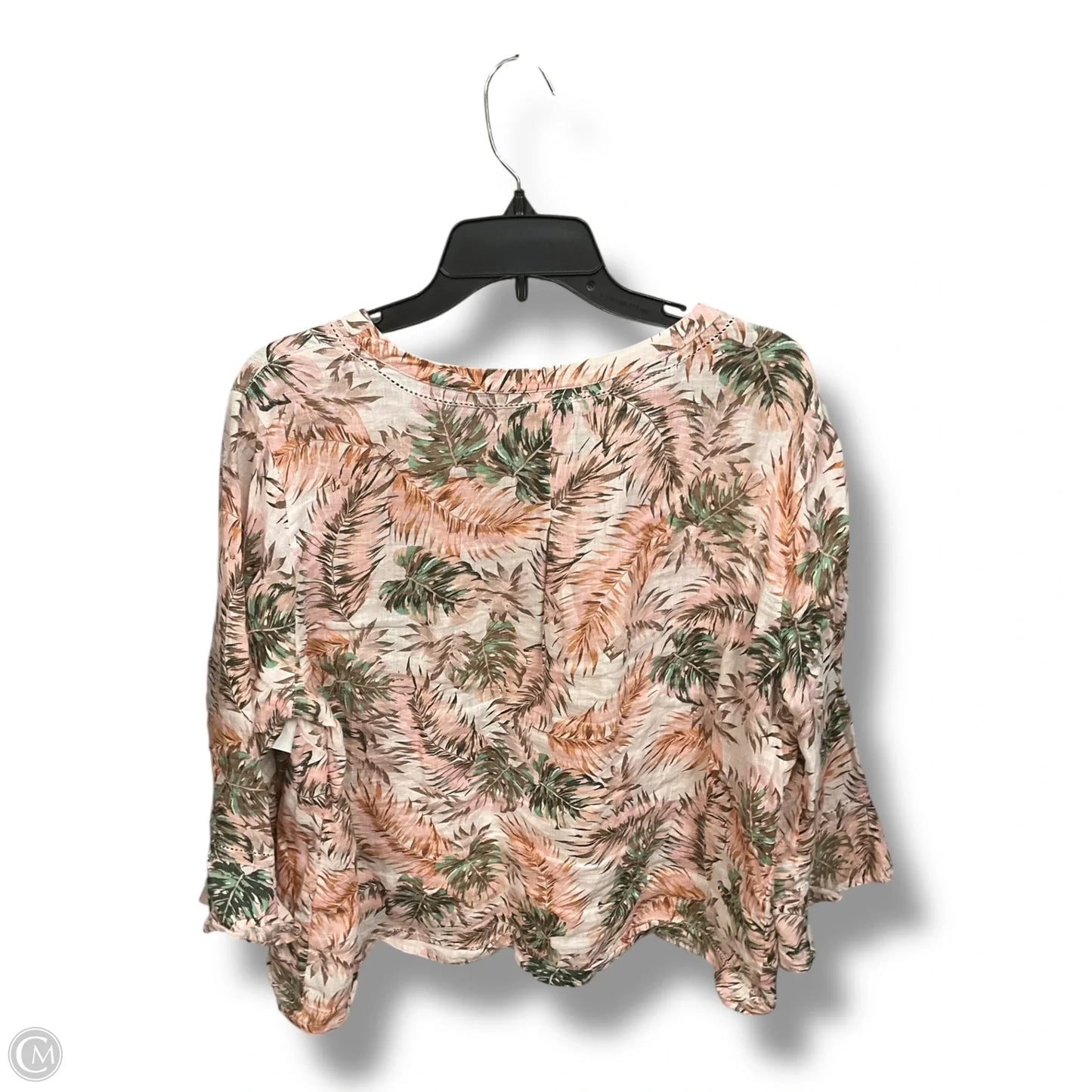 Top Long Sleeve By J. Jill In Floral Print, Size: L
