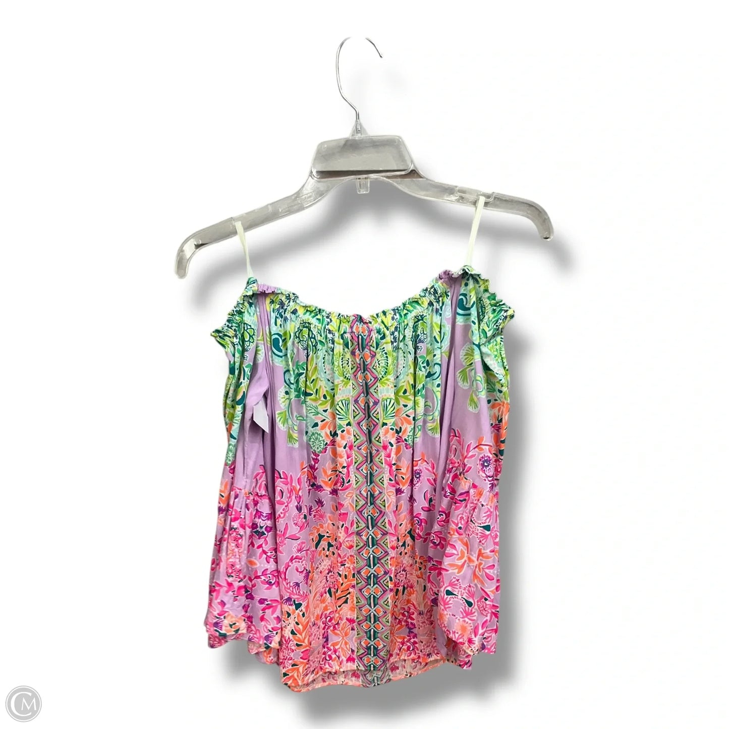 Top Long Sleeve Designer By Lilly Pulitzer In Floral Print, Size: M