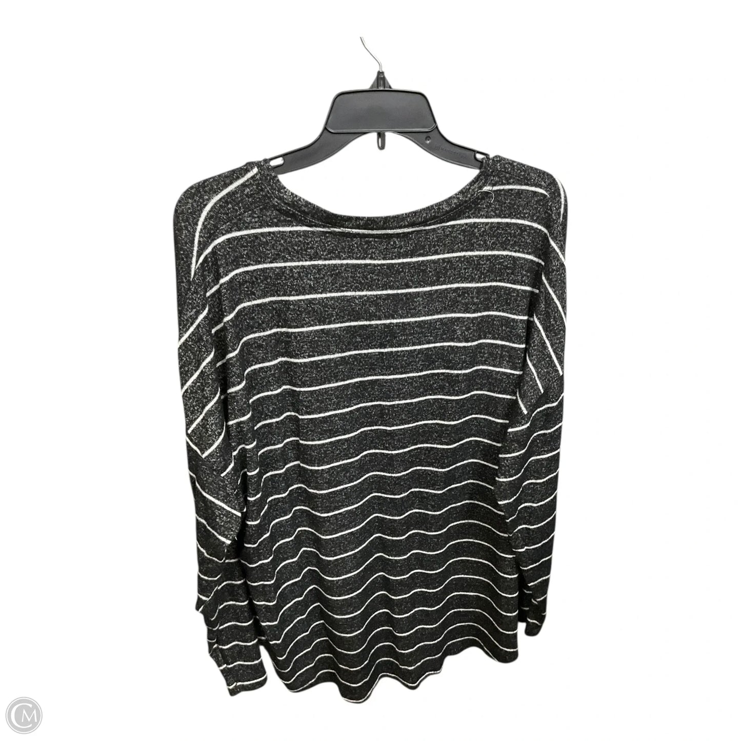 Top Long Sleeve Basic By Well Worn In Striped Pattern, Size: Xxl
