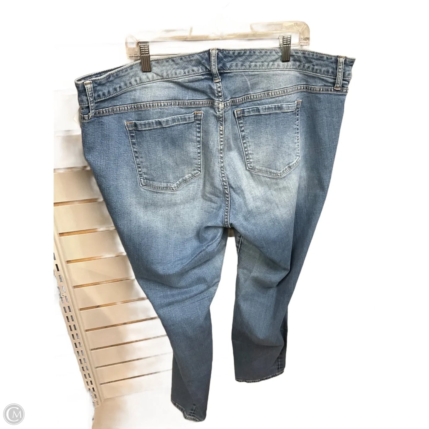 Jeans Straight By Torrid In Blue Denim, Size: 22