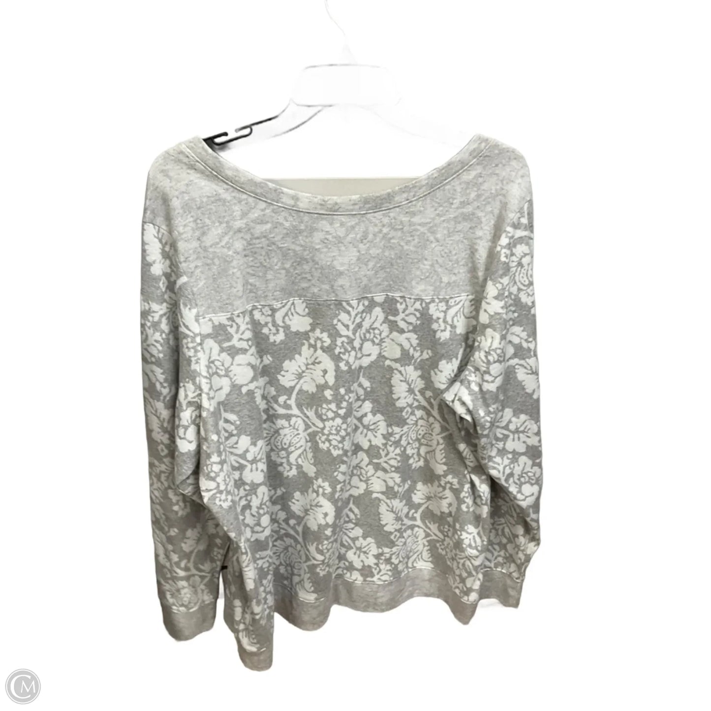 Top Long Sleeve By Lane Bryant In Grey, Size: 2x