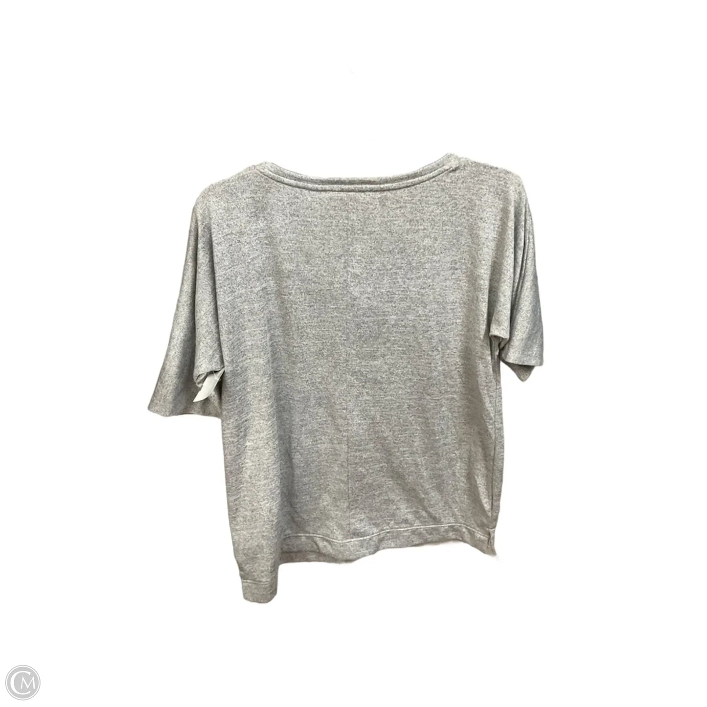 Top Short Sleeve Basic By Talbots In Grey, Size: M